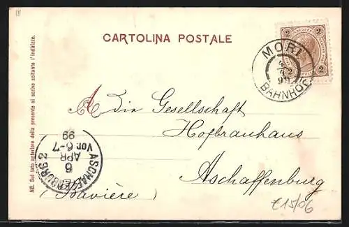 AK Salò, Totalansicht der Ortschaft