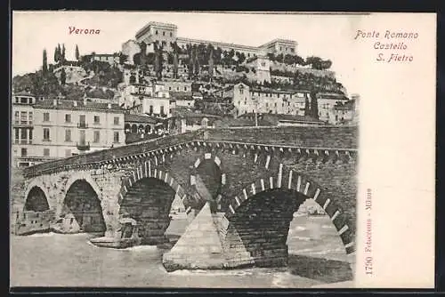 AK Verona, Ponte Romano, Castello S. Pietro