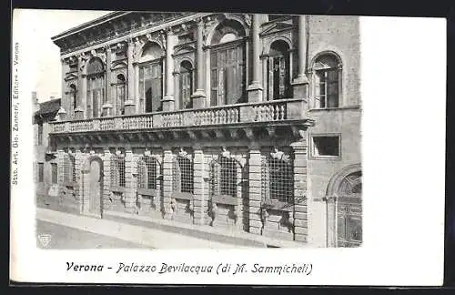 AK Verona, Palazzo Bevilacqua di M. Sammicheli