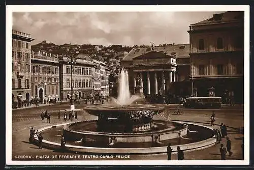 AK Genova, Piazza de Ferrari e Teatro Carlo Felice