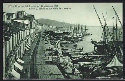 AK Messina, Corso V. Emanuele con vista della marina