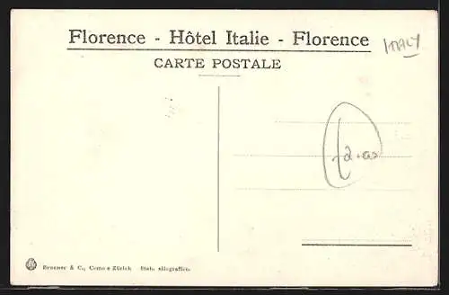 AK Florence, Hôtel Italie, Restaurant, Innenansicht