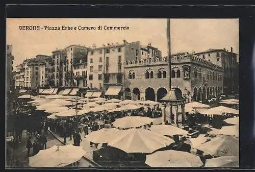 AK Verona, Piazza Erbe e Camera di Commercio