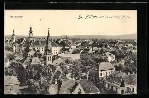 AK St. Pölten, Blick über die Dächer