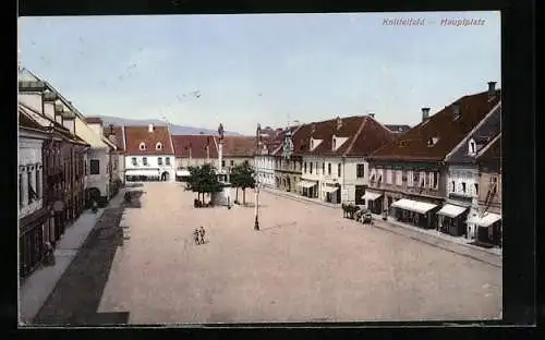 AK Knittelfeld, Hauptplatz, von oben gesehen