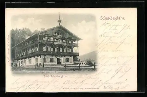AK Puchberg / N.-Oe., Hotel Schneebergbahn