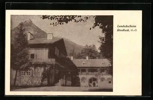 AK Rindbach, Ansicht vom Landschulheim