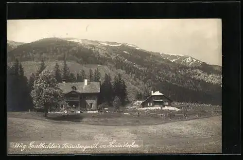 AK Wienerbruck, Aug. Spielbichler`s Touristengasthaus im Hinterötscher