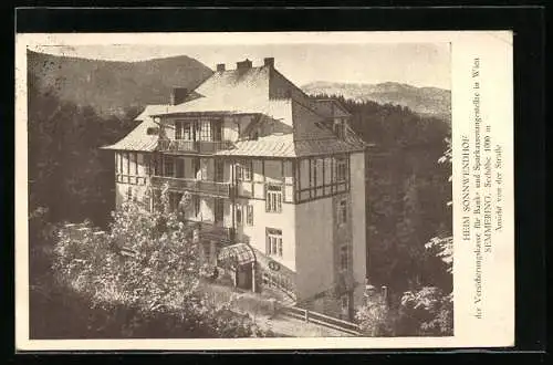 AK Semmering, Heim Sonnwendhof der Versicherungskasse für Bank- und Sparkassenangestellte in Wien