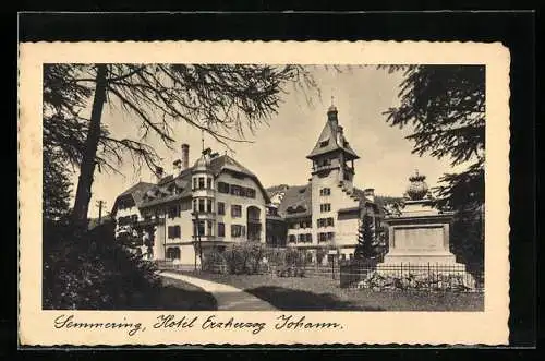 AK Semmering, Hotel Erzherzog Johann