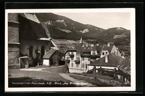AK Payerbach, Am Hotel Zur Weissen Rose