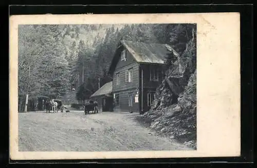 AK Weichtalwirtshaus, Berghütte des Oesterreichischen Touristenklubs