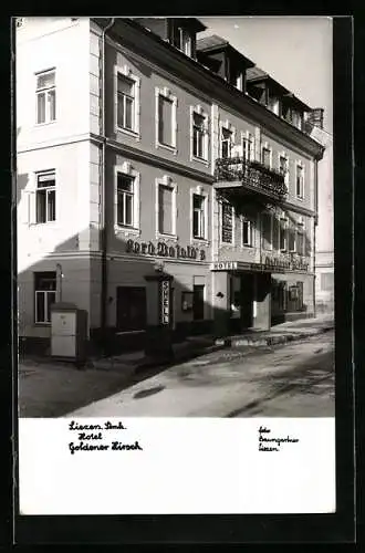 AK Liezen, Hotel Goldener Hirsch, Shell Tanksäule