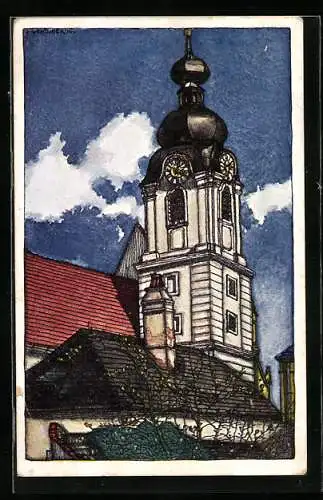 AK Neunkirchen, Turm der Pfarrkirche
