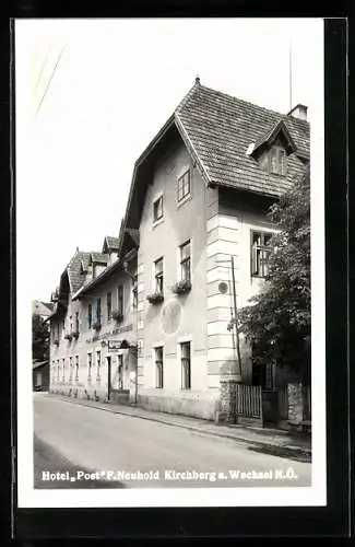 AK Kirchberg a. Wechsel, Hotel Post F. Neuhold