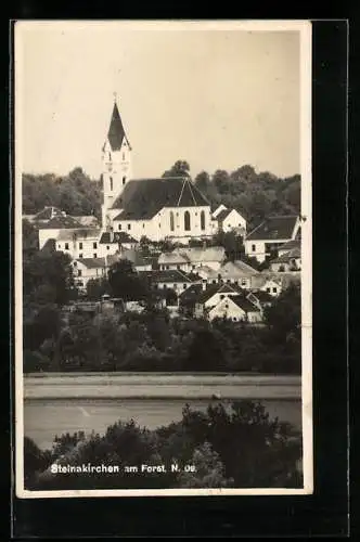 AK Steinakirchen am Forst, Blick zur Kirche