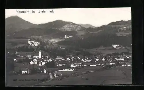 AK Neumarkt /Steiermark, Ortsansicht aus der Vogelschau