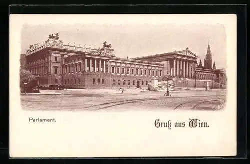 AK Wien, Blick auf das Parlament