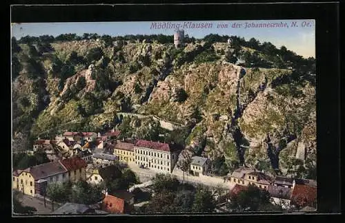 AK Mödling-Klausen, Blick von der Johannesruhe