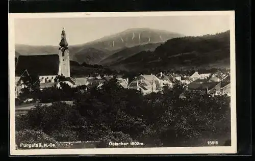 AK Purgstall /N.-Ö., Teilansicht mit Oetscher