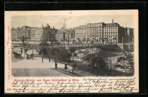 AK Wien, Franz-Josefs-Kai und Stephaniebrücke