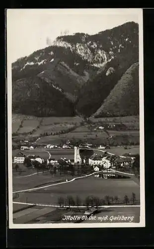 AK Molln /Ob.Öst., Ortsansicht mit dem Gaisberg
