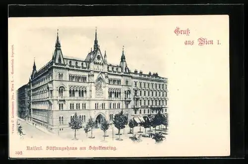 AK Wien, Kaiserl. Stiftungshaus am Schottenring