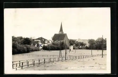 AK St. Georgen bei Obernberg, Teilansicht mit Kirche