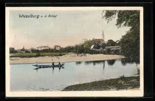 AK Wieselburg, Partie an der Erlaufbrücke