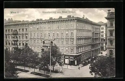 AK Wien, Kärntnerring mit Hotel Bristol