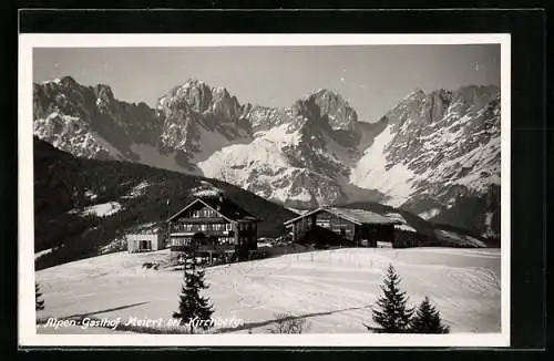 AK Kirchberg, Alpen-Gasthof Meierl im Schnee