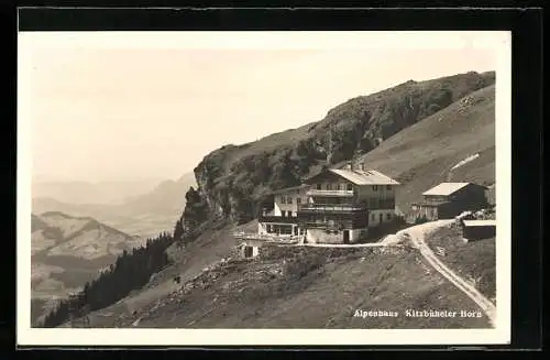 AK Kitzbüheler Horn, Blick auf das Alpenhaus