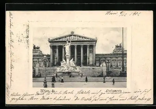 AK Wien, Brunnen vor dem Parlament