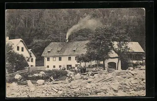 AK Johnsbach /Steiermark, Am Gasthaus Donnerwirt