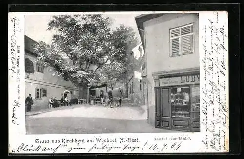 AK Kirchberg am Wechsel, Gasthof zur Linde