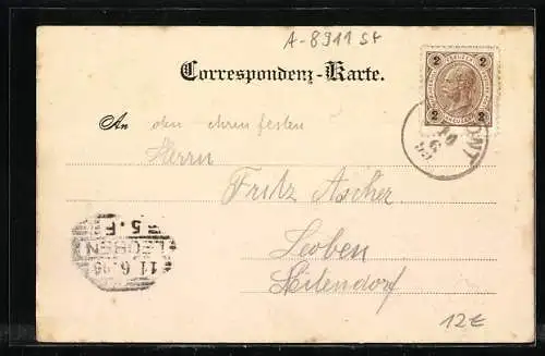 AK Admont, Gasthof Stiftskeller, Ortsansicht