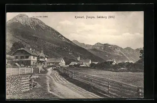 AK Kleinarl /Pongau, Ortsansicht mit Kraxspitze