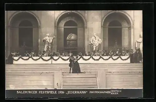 AK Salzburg, Festspiele 1926, Aufführung Jedermann