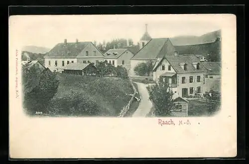 AK Raach /N.-Ö., Ortsansicht aus der Vogelschau