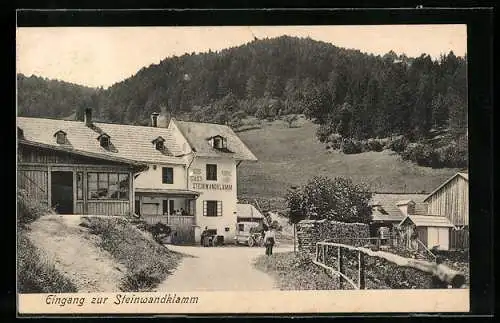 AK Steinwandklamm, Am Gasthof von Jos. Kohl