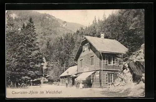 AK Reichenau an der Rax, Hotel-Pension und Touristen-Heim im Weichthal
