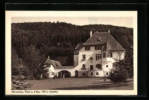 AK Prein a. d. Rax, Blick auf Herrenhaus