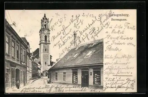 AK Herzogenburg, Strassenpartie in der Herrengasse