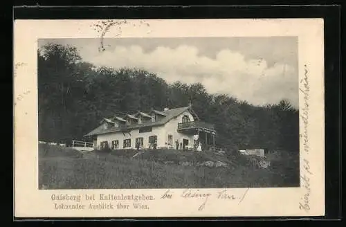 AK Kaltenleutgeben, Hotel auf dem Gaisberg