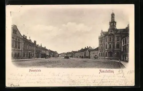 AK Amstetten, Partie am Hauptplatz