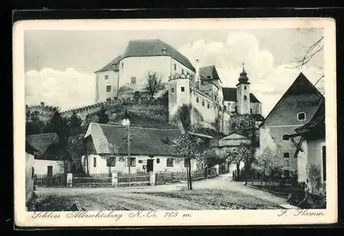 AK Albrechtsberg /N.-Oe., Blick zum Schloss Albrechtsberg