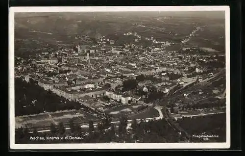 AK Krems a. d. Donau, Teilansicht mit Kirche