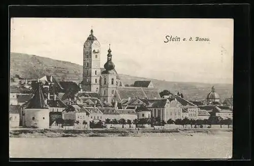 AK Stein a. d. Donau, Kirchenansicht