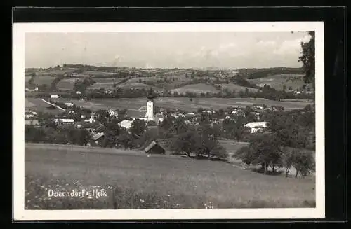 AK Oberndorf a. d. Melk, Teilansicht mit Kirche