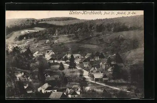 AK Unter-Kirchbach /St. Andrä, Teilansicht mit Strassenpartie